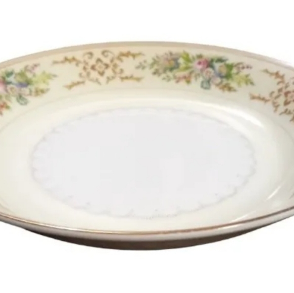 (3) Vintage MEITO China Hand Painted Floral Swag 7.5" Salad Soup Pasta Bowls - Picture 6 of 9